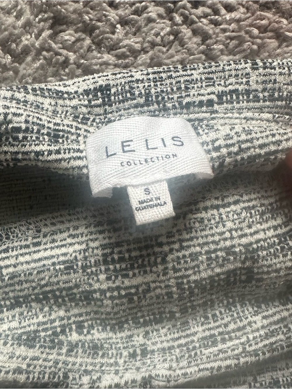 Le Lis Black and White Tweed Patch-Pocket Mini Skirt - Picture 4 of 5